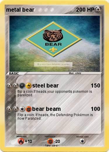 Pokemon metal bear