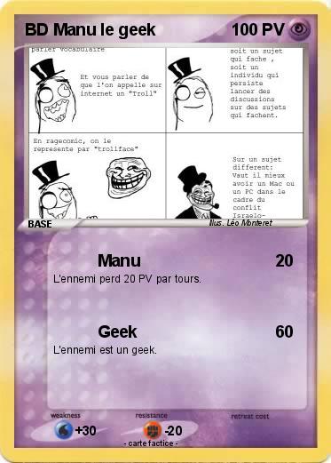 Pokemon BD Manu le geek