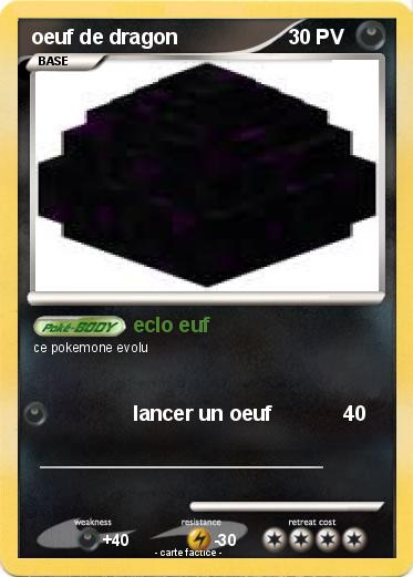 Pokemon oeuf de dragon