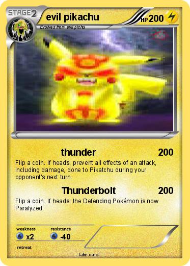 Pokemon evil pikachu
