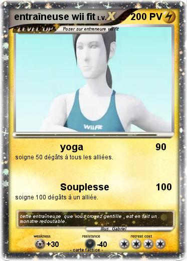 Pokemon entraîneuse wii fit