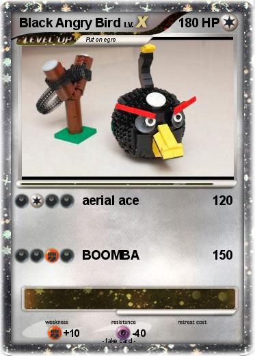 Pokemon Black Angry Bird