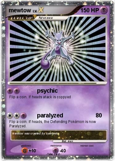 Pokemon mewtow