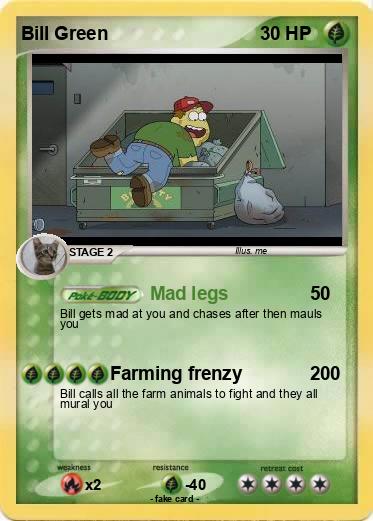 Pokemon Bill Green