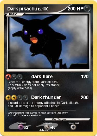 Pokemon Dark pikachu