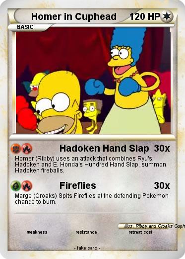 Pokemon Homer in Cuphead