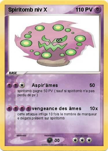 Pokemon Spiritomb niv X