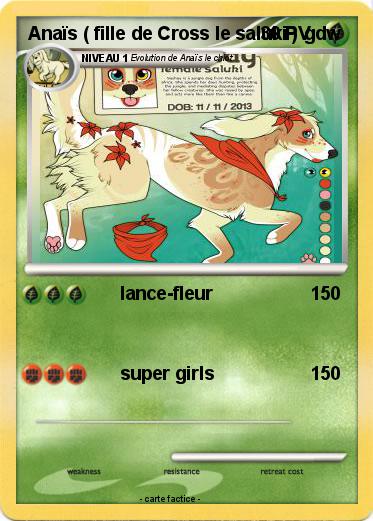 Pokemon Anaïs ( fille de Cross le saluki ) gdw