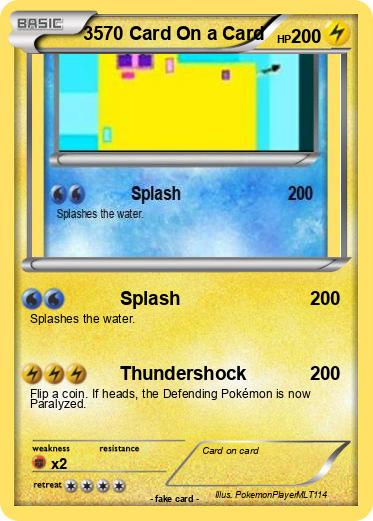 Pokemon 3570 Card On a Card
