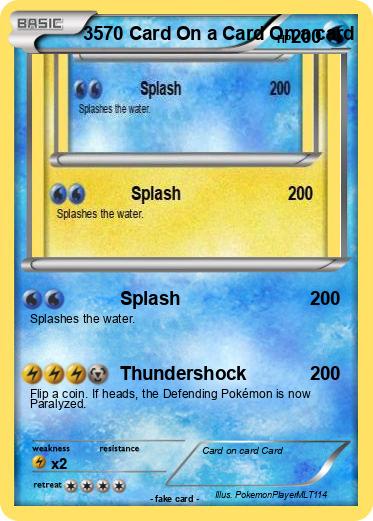 Pokemon 3570 Card On a Card On a card