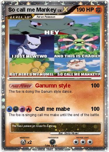 Pokemon So call me Mankey