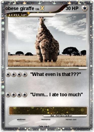 Pokemon obese giraffe