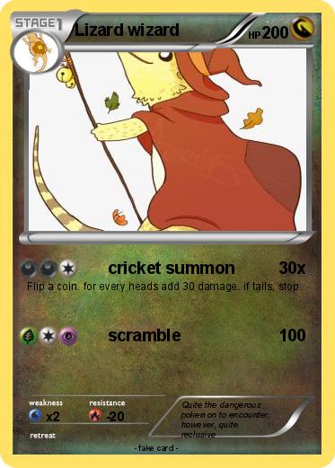 Pokemon Lizard wizard