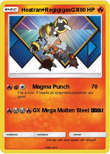 Pokemon Heatran+RegigigasGX