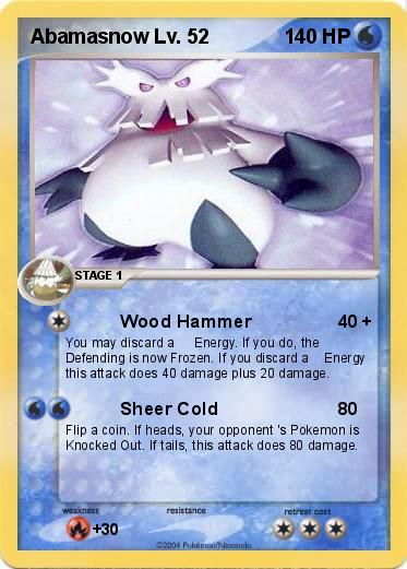 Pokemon Abamasnow Lv. 52