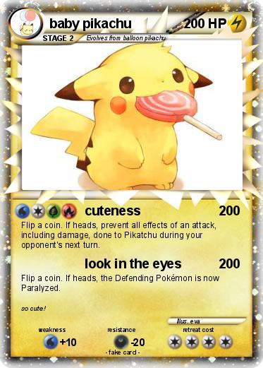 Pokemon baby pikachu