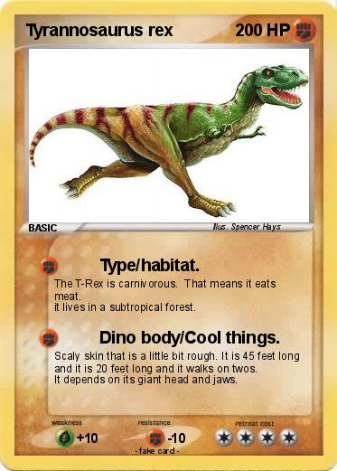 Pokemon Tyrannosaurus rex