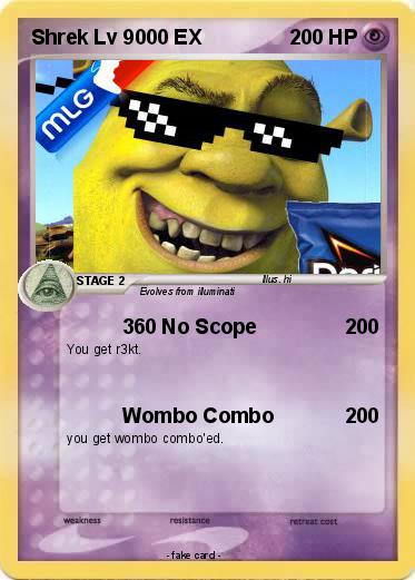Pokemon Shrek Lv 9000 EX