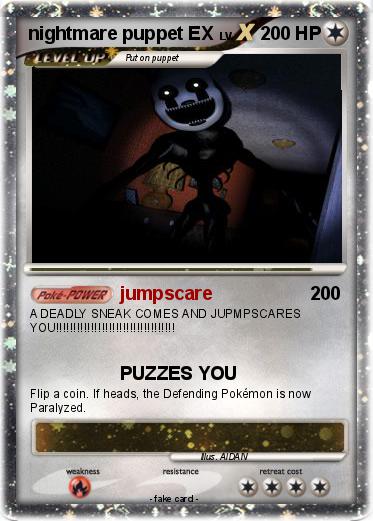Pokemon nightmare puppet EX