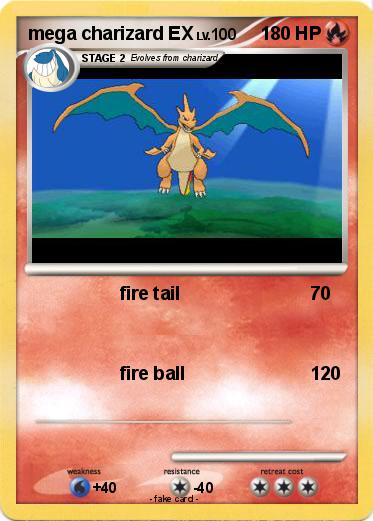 Pokemon mega charizard EX