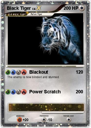 Pokemon Black Tiger