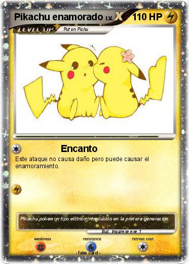 Pokemon Pikachu enamorado