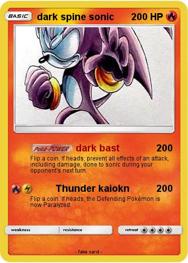 Pokemon dark spine sonic