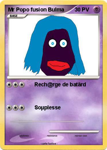 Pokemon Mr Popo fusion Bulma