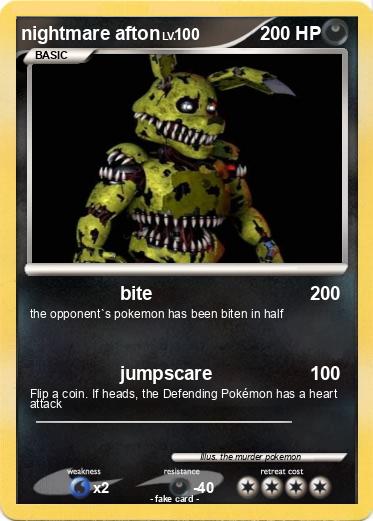 Pokemon nightmare afton
