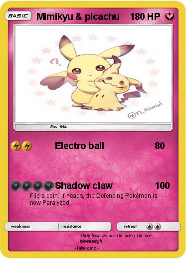Pokemon Mimikyu & picachu