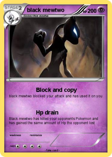 Pokemon black mewtwo