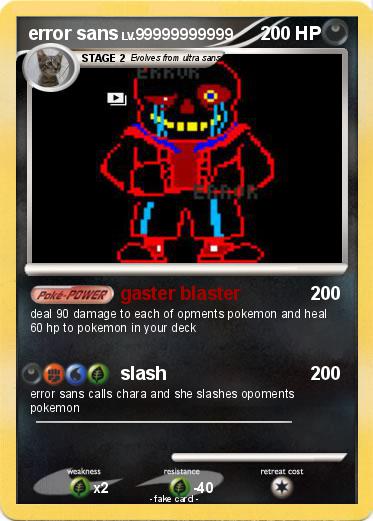 Pokemon error sans