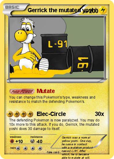 Pokemon Gerrick the mutated yoshi