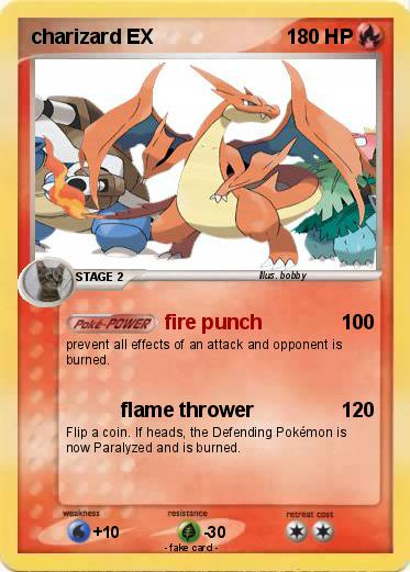 Pokemon charizard EX
