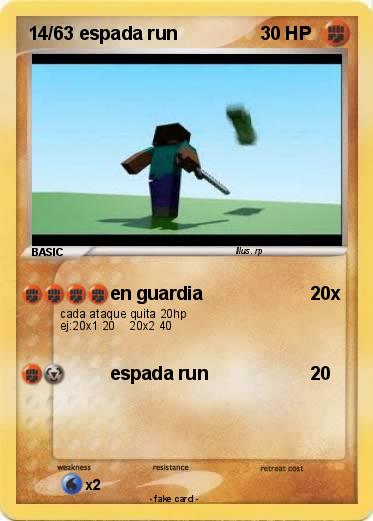 Pokemon 14/63 espada run