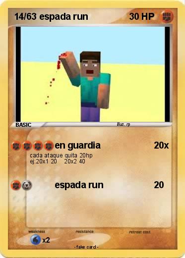 Pokemon 14/63 espada run