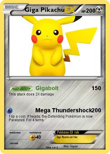 Pokemon Giga Pikachu