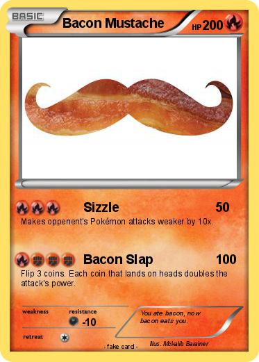Pokemon Bacon Mustache