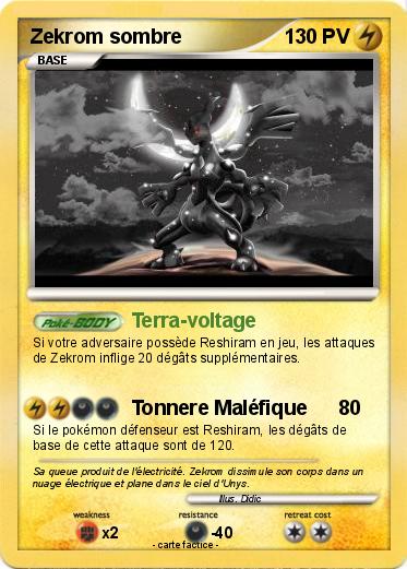 Pokemon Zekrom sombre