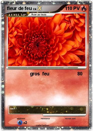 Pokemon fleur de feu