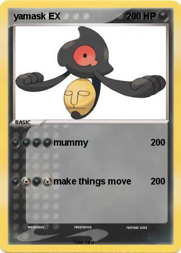 Pokemon yamask EX