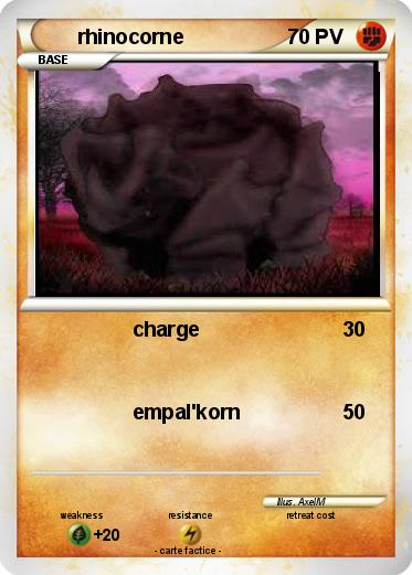 Pokemon rhinocorne