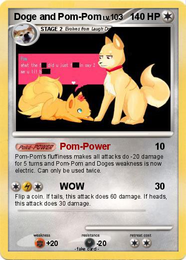 Pokemon Doge and Pom-Pom
