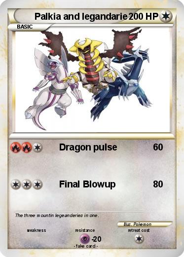Pokemon Palkia and legandarie
