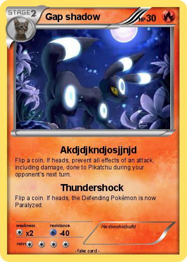 Pokemon Gap shadow