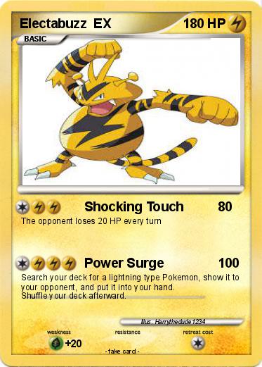 Pokemon Electabuzz  EX