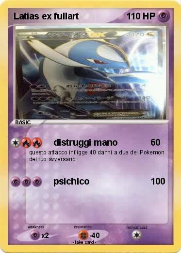 Pokemon Latias ex fullart