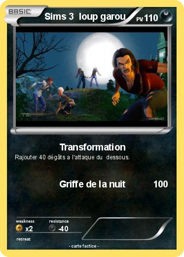 Pokemon Sims 3  loup garou
