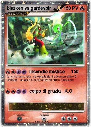 Pokemon blazken vs gardevoir