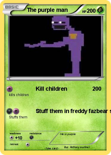 Pokemon The purple man